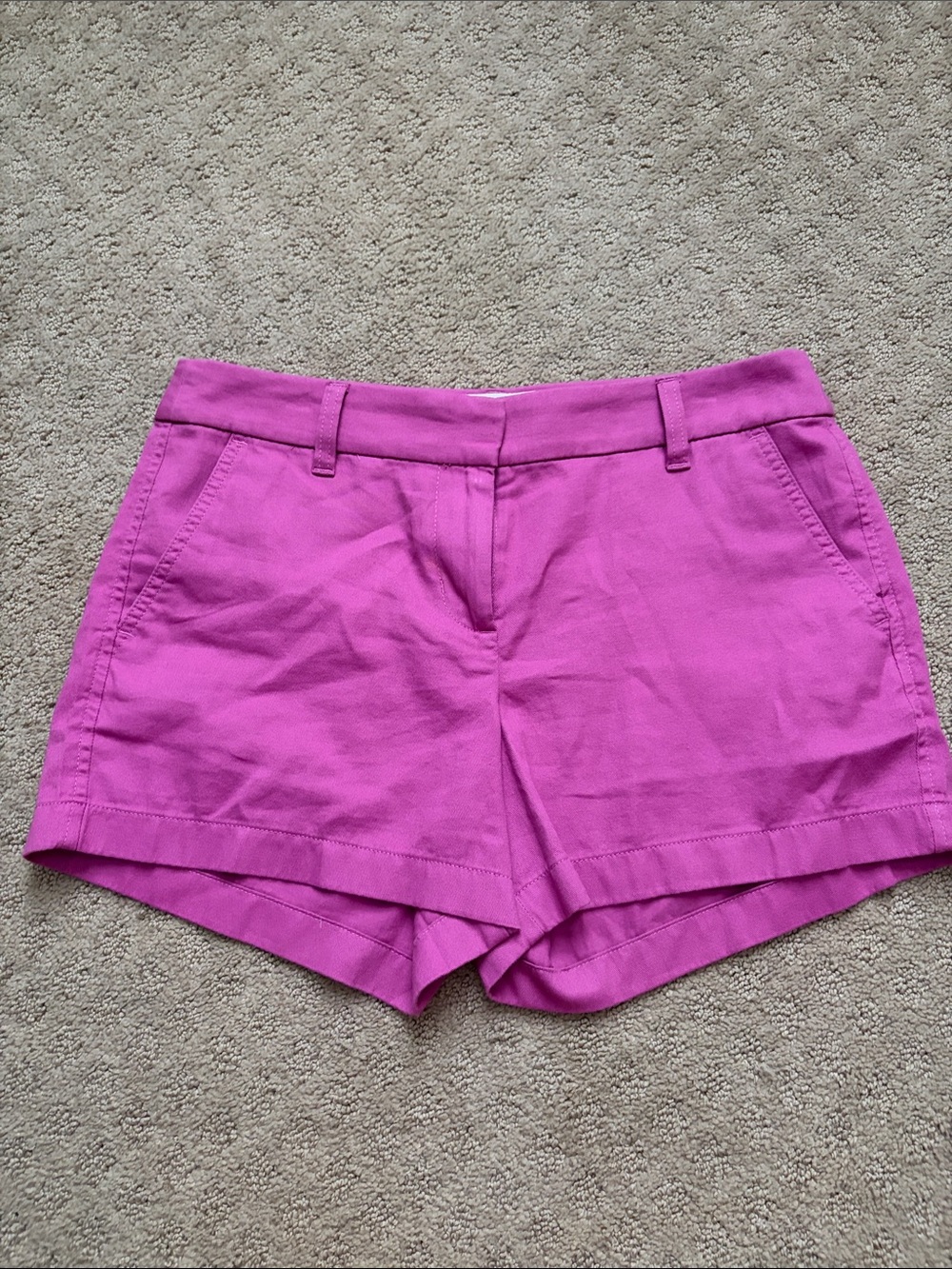 J. Crew Bright Fuchsia High Waist Tailored Shorts
